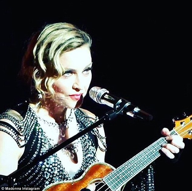 Grateful: Madonna also later gushed about all of the fun she had on Wednesday evening, writing ''M S G was on Point ‼'