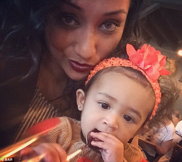 Legal battle: Nia Guzman with daughter Royalty in March