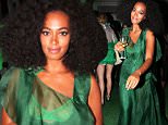NEW YORK, NY - SEPTEMBER 15:  Solange Knowles hosts the "You've Got To Be Seen Green!" Party at the Brooklyn Botantical Gardens on September 15, 2015 in Brooklyn, New York.  (Photo by Johnny Nunez/Getty Images)