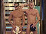 ****Ruckas Videograbs****  (01322) 861777
*IMPORTANT* Please credit Channel 5 for this picture.
18/09/15
Celebrity Big Brother 
Day 23
SEEN HERE: James Hill and Austin Armacost get naked during Stevi and Sherrie's Hawaiian themed birthday party, preserving their modesty with a couple of hats, late last night
Grabs from inisde the CBB house overnight
**IMPORTANT - PLEASE READ** The video grabs supplied by Ruckas Pictures always remain the copyright of the programme makers, we provide a service to purely capture and supply the images to the client, securing the copyright of the images will always remain the responsibility of the publisher at all times.
Standard terms, conditions & minimum fees apply to our videograbs unless varied by agreement prior to publication.