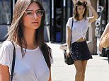Emily Ratajkowski spotted wearing a blue skirt while out and about in the East Village neighborhood of NYC\n\nPictured: Emily Ratajkowski\nRef: SPL1130048  180915  \nPicture by: J. Webber / Splash News\n\nSplash News and Pictures\nLos Angeles: 310-821-2666\nNew York: 212-619-2666\nLondon: 870-934-2666\nphotodesk@splashnews.com\n
