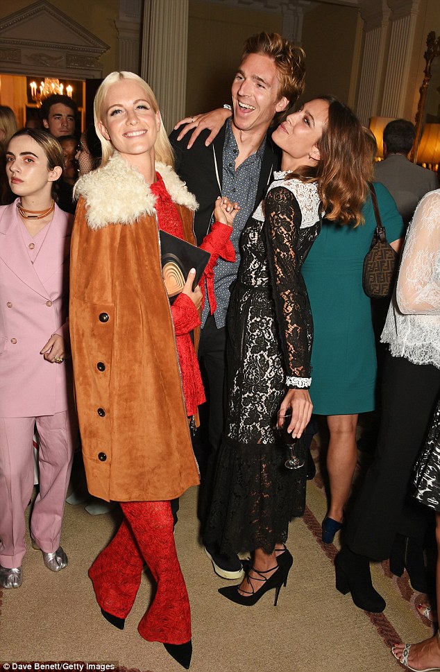 Larking around! Alexa stole the limelight as she mucked around with her pals Poppy Delevingne and Poppy's husband James Cook
