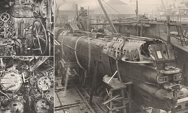 Inside a killing machine: The ghostly century-old images of a German WWI U-Boat raised