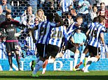 Michael Turner of Sheffield Wednesday celebrates scoring his goal to make it 3-1 during the Sky Bet Championship match between Sheffield Wednesday and Fulham played at the Hillsborough Stadium, Sheffield