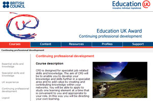 Screenshot of Education UK - British Council