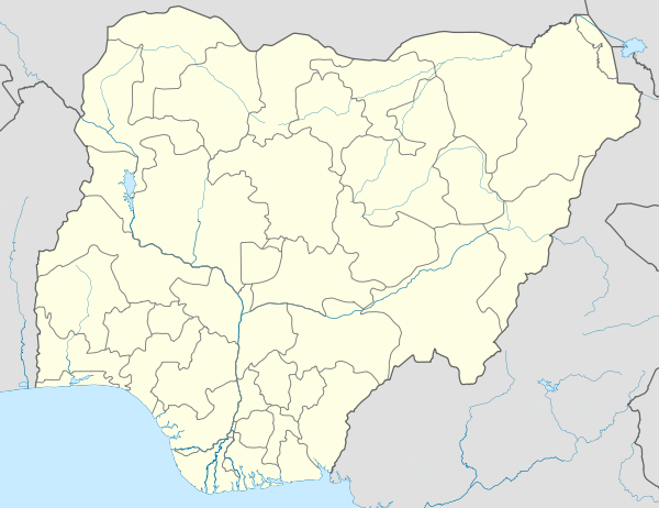 מיקום איבדאן במפת ניגריה