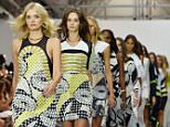 Mandatory Credit: Photo by Ray Tang/REX Shutterstock (5119756c)
 Models on the catwalk
 'Issa' show, Spring Summer 2016, London Fashion Week, Britain - 20 Sep 2015