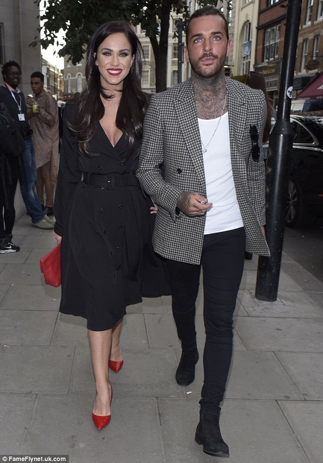 Coordinated: Reality stars Vicky Pattison and Pete Wicks were perfectly coordinated on their evening out 