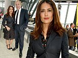 LONDON, ENGLAND - SEPTEMBER 21:  Salma Hayek and Francois-Henri Pinault attend the Christopher Kane show during London Fashion Week SS16 at Sky Garden on September 21, 2015 in London, England.  (Photo by David M. Benett) *** Local Caption *** Salma Hayek; Francois-Henri Pinault