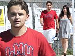UK CLIENTS MUST CREDIT: AKM-GSI ONLY\nEXCLUSIVE: Calabasas, CA - Prince Jackson and Nikita Bess hold hands as they attend a baseball game in Calabasas.