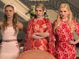 SCREAM QUEENS: Pictured L-R: Billie Lourd as Chanel #3, Emma Roberts as Chanel Oberlin and Abigail Breslin as Chanel #5 in "Pilot," the first part of the special, two-hour series premiere of SCREAM QUEENS airing Tuesday, Sept. 22 (8:00-10:00 PM ET/PT) on FOX. ©2015 Fox Broadcasting Co. Cr: Steve Dietl/FOX.