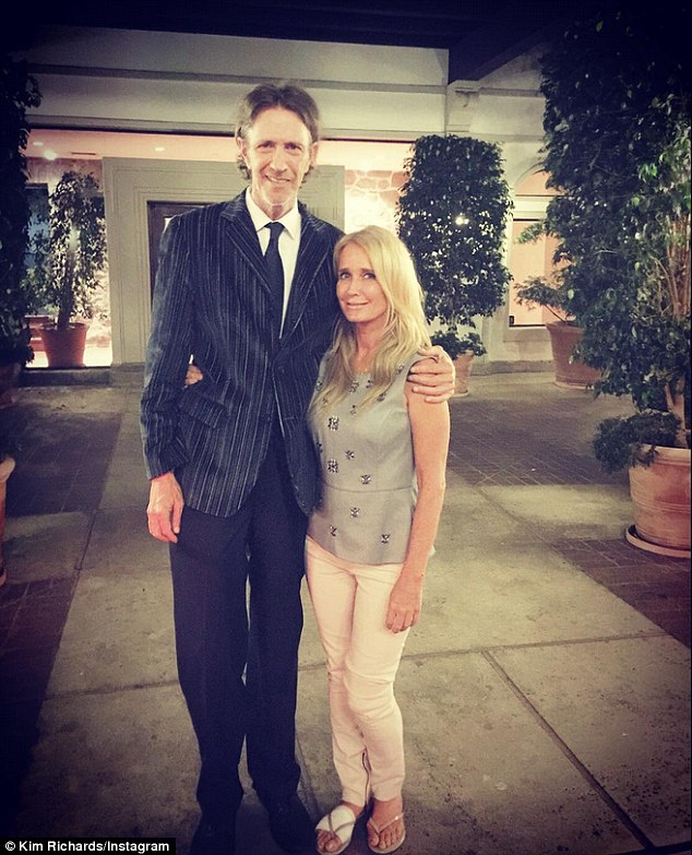 Tender message: Kim Richards showed her appreciation for ex-husband Montry Brinson on Monday with a touching posting on Instagram