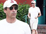 Picture Shows: Jon Hamm  September 22, 2015\n \n Actor Jon Hamm stops by a dry cleaner in Los Angeles, California after visiting an eye doctor. Last night Jon won an Emmy for Outstanding Lead Actor in a Drama Series for the hit TV series 'Mad Men'.\n \n Non Exclusive\n UK RIGHTS ONLY\n \n Pictures by : FameFlynet UK © 2015\n Tel : +44 (0)20 3551 5049\n Email : info@fameflynet.uk.com
