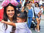 EXCLUSIVE: Jordana Brewster and her Husband spend a great day with her son Julian Form Brewster. Also along on their fun day was Jordana's mother Maria Joao who has a striking resemblance to Jordan. Isabella Brewster, Jordana's sister who is heavily pregnant were also joined by her husband Baron Davis and their son. \nThe happy family were seen having a great time at Disneyland riding all the rides including Alice in wonderland, the Astro Orbitors and the Jungle Cruise. Jordana, her sister and mother all doned mickey ears for the outing and big smiles on their faces.\n\nPictured: Jordana Brewster, Julian Form Brewster, Baron Davis, Isabella Brewster, Maria Joao\nRef: SPL1134642  220915   EXCLUSIVE\nPicture by: Fern / Splash News\n\nSplash News and Pictures\nLos Angeles: 310-821-2666\nNew York: 212-619-2666\nLondon: 870-934-2666\nphotodesk@splashnews.com\n