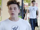 23 SEP 2015 - LONDON - UK\n** EXCLUSIVE ALL ROUND PICTURES **\n*** STRICTLY NOT AVAILABLE FOR MAIL ONLINE AND ANY ONLINE SUBSCRIPTION DEALS UNLESS FEE AGREED PRIOR TO USAGE***\nBROOKLYN BECKHAM SEEN SHOPPING IN WAITROSE WITH HIS NANNY. BROOKLYN SEEMED TO BE INTERESTED IN A COUPLE OF MAGAZINES AND NEWSPAPERS AND THE NEWSTAND IN NOTTING HILL. BROOKLYN DRESSED CASUAL IN A WHITE GRAPHIC T-SHIRT, ADIDAS TRACKSUIT BOTTOMS AND BLACK BOOTS.\nBYLINE MUST READ : XPOSUREPHOTOS.COM\n***UK CLIENTS - PICTURES CONTAINING CHILDREN PLEASE PIXELATE FACE PRIOR TO PUBLICATION ***\nUK CLIENTS MUST CALL PRIOR TO TV OR ONLINE USAGE PLEASE TELEPHONE 0208 344 2007**