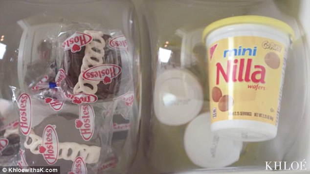 Packaged good: Hostess cupcakes and mini Nilla Wafers are among the snacks  