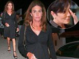 UK CLIENTS MUST CREDIT: AKM-GSI ONLY\nEXCLUSIVE: **SHOT ON 9/25/15** Studio City, CA - Caitlyn Jenner is spotted leaving Casa Vega after having dinner with gal pal, Candis Cayne.  Caitlyn, formerly Bruce Jenner, left the establishment wearing a black classy dress and matching black heels as she made her way to her vehicle.  A judge officially approved her name and gender change on Friday and ordered that a new birth certificate reflecting the changes be issued to Caitlyn.\n\nPictured: Caitlyn Jenner and Candis Cayne\nRef: SPL1138230  250915   EXCLUSIVE\nPicture by: AKM-GSI / Splash News\n\n