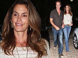 Please contact X17 before any use of these exclusive photos - x17@x17agency.com   Cindy Crawford and Randy Gerber have a late night out att Cafe Habana in Malibu sept 26, 2015  X17online.com
