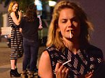Ruth Wilson was spotted chatting with pals outside a West Village Bar . She got close to a mystery male pal, after recently being rumored to be dating Jake Gyllenhaal. She laughed uncontrollably while puffing away on a cigarette, before heading back inside.\n\nPictured: Ruth Wilson\nRef: SPL1139001  280915  \nPicture by: 247PAPS.TV / Splash News\n\nSplash News and Pictures\nLos Angeles: 310-821-2666\nNew York: 212-619-2666\nLondon: 870-934-2666\nphotodesk@splashnews.com\n