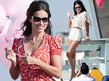 143011, EXCLUSIVE: Adriana Lima shows her beach style in different outfits during a photoshoot in LA. Los Angeles, California - Monday, September 28, 2015. Photograph: KVS, © PacificCoastNews. Los Angeles Office: +1 310.822.0419 sales@pacificcoastnews.com FEE MUST BE AGREED PRIOR TO USAGE