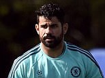 Hazard and Costa take part in Chelsea's final training session before the European clash with Porto