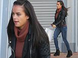 Strictly Come Dancing's Georgia May Foote looks like she's in a hurry as she dashes back to her appartment in Manchester city centre after a shopping trip into the city centre on Wednesday morning...... 30.9.15.