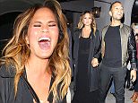 **NO Australia, New Zealand** West Hollywood, CA - Chrissy Teigen and her  husband John Legend hold hands after a dinner date at Craig's Restaurant. The SI Swimsuit model was in a playful mood as she made her way through a crowd of photographers outside the popular celebrity restaurant.
AKM-GSI         September 29, 2015
**NO Australia, New Zealand**
To License These Photos, Please Contact :
Steve Ginsburg
(310) 505-8447
(323) 423-9397
steve@akmgsi.com
sales@akmgsi.com
or
Maria Buda
(917) 242-1505
mbuda@akmgsi.com
ginsburgspalyinc@gmail.com