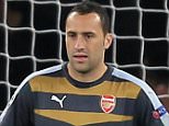 29 September 2015 - UEFA Champions  League (Group F) - Arsenal v Olympiakos - A dejected David Ospina of Arsenal - Photo: Marc Atkins / Offside.