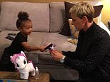 kimkardashianWho saw @TheEllenShow today? Well this is right before I went on...Northie & Ellen brushing My Little Pony's hair lol