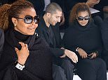 US singer Janet Jackson (R) and husband Wissam Al Mana attend Hermes 2016 Spring/Summer ready-to-wear collection fashion show, on October 5, 2015 in Paris.    AFP PHOTO / MIGUEL MEDINAMIGUEL MEDINA/AFP/Getty Images