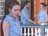 Picture Shows: Emma Stone, Ryan Gosling  October 07, 2015\n \n **VIDEO ALSO AVAILABLE** \n \n Actors, Emma Stone and Ryan Gosling filming scenes on the set of 'La La Land' in Los Angeles, California. During the scene the pair could be seen dancing. \n \n **VIDEO ALSO AVAILABLE**  \n \n Exclusive - All Round\n UK RIGHTS ONLY\n \n Pictures by : FameFlynet UK © 2015\n Tel : +44 (0)20 3551 5049\n Email : info@fameflynet.uk.com