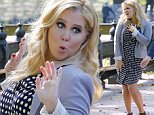 EXCLUSIVE Amy Schumer is seen taping an episode for her new TV show Saturday Night Live with co-host Vanessa Bayer and team in Central Park, New York, 8 October 2015.\n8 October 2015.\nPlease byline: Vantagenews.com