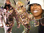 EXCLUSIVE: **NO USA TV AND NO USA WEB **MINIMUM FEE APPLY*Missy Elliott is films her first video in L.A. come back after a long 10 years . TMZ.com got the video...Pharrell for one has said he's been working with the "Work It" rapper in the studio. It looks like this song is called "WTF." as Missy has that written across her chest in a gold shiny suit. \\n\\nPictured: Missy Elliott\\nRef: SPL1147241  081015   EXCLUSIVE\\nPicture by: TMZ.com / Splash News\\n\\nSplash News and Pictures\\nLos Angeles: 310-821-2666\\nNew York: 212-619-2666\\nLondon: 870-934-2666\\nphotodesk@splashnews.com\\n
