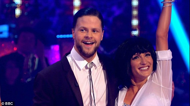 Winning: Coming above Kellie on the leader board was Jay McGuiness who received an eye-watering 37 points
