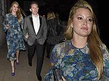 LONDON, ENGLAND - OCTOBER 10:  Holly Valance and Nick Candy leave Lulu's member's club in Mayfair on October 10, 2015 in London, England.  (Photo by Keith Hewitt/GC Images)