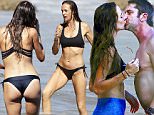 Picture Shows: Morgan Brown, Gerard Butler  October 11, 2015\n \n '300' actor Gerard Butler enjoys a day at the beach in Malibu, California with his girlfriend Morgan Brown and friends. The happy couple, who have been dating for over a year, were all smiles and packed on the PDA during the day of fun.\n \n Non-Exclusive\n UK RIGHTS ONLY\n \n Pictures by : FameFlynet UK © 2015\n Tel : +44 (0)20 3551 5049\n Email : info@fameflynet.uk.com