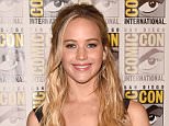 SAN DIEGO, CA - JULY 09:  Actress Jennifer Lawrence of "The Hunger Games: Mockingjay - Part 2" attends the Lionsgate press room during Comic-Con International 2015 at the Hilton Bayfront on July 9, 2015 in San Diego, California.  (Photo by Jason Merritt/Getty Images)