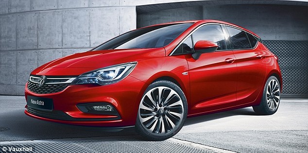 Sleek design: The new Astra - available in October - has been described by Top Gear magazine as perhaps the first version to compete properly against the Ford Focus and Volkswagen Golf