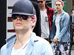 EXCLUSIVE: Jared Leto rocks his pink hair out while grabbing lunch with a friend in Soho before heading to Kinesthesia Physio for some physical therapy. He tried to go unnoticed by covering his head with a black cap and sunglasses but then decided to let his hair breathe\n\nPictured: Jared Leto\nRef: SPL1150759  131015   EXCLUSIVE\nPicture by: BlayzenPhotos / Splash News\n\nSplash News and Pictures\nLos Angeles: 310-821-2666\nNew York: 212-619-2666\nLondon: 870-934-2666\nphotodesk@splashnews.com\n