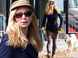 NEW YORK, NY - OCTOBER 14:  Jennifer Westfeldt is seen walking her dog Cora around Central Pakr on October 14, 2015 in New York City.  (Photo by Alessio Botticelli/GC Images)