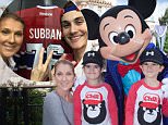 ANAHEIM, CA - OCTOBER 14:  In this handout image provided by Disneyland Resort, Celine Dion and twin sons Eddy (L) and Nelson, age 4, celebrate the boys' upcoming fifth birthday with Mickey Mouse at Disneyland park in Anaheim, Calif. on Wed. The Disneyland Resort Diamond Celebration celebrates 60 years of magic now through September 5, 2016. (Photo by Scott Brinegar/Disneyland Resort via Getty Images)