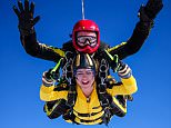 OIC - ENTSIMAGES.COM - EXCLUSIVE FEES MUST BE AGREED BEFORE USE-  Maisie Williams   takes part in charity skydive in aid of Mencap and The Dolphin Project.Dukeswell Airfield, Devon  17th oct  2015 Photo Yvonne Wallin Ents Images/OIC 0203 174 1069