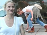 Picture Shows: Cameron Diaz  October 16, 2015\n \n Actress Cameron Diaz gets food to go in Hollywood, California. Reports say that she is supposedly pregnant with twins.\n \n Exclusive all round\n UK RIGHTS ONLY\n \n Pictures by : FameFlynet UK © 2015\n Tel : +44 (0)20 3551 5049\n Email : info@fameflynet.uk.com