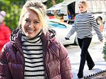 Hilary Duff seen wearing a black and white sweater on the set of "Younger" in New York City\n\nPictured: Hilary Duff\nRef: SPL1154194  191015  \nPicture by: RobO/Splash News\n\nSplash News and Pictures\nLos Angeles: 310-821-2666\nNew York: 212-619-2666\nLondon: 870-934-2666\nphotodesk@splashnews.com\n