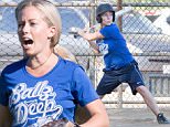 Picture Shows: Kendra Wilkinson  October 16, 2015\n \n Couple Kendra Wilkinson and Hank Baskett are seen playing a softball game for their team 'Ballz Deep' in Los Angeles, California. Also joining their team for the first time this season is former NFL receiver Terrell Owens.\n \n Non-Exclusive\n UK RIGHTS ONLY\n \n Pictures by : FameFlynet UK © 2015\n Tel : +44 (0)20 3551 5049\n Email : info@fameflynet.uk.com