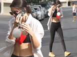 Kendall Jenner with a friend grab coffee at Alfred in Hollywood, CA.\n\nPictured: Kendall Jenner \nRef: SPL1154951  191015  \nPicture by: Be Like Water Production\n\nSplash News and Pictures\nLos Angeles: 310-821-2666\nNew York: 212-619-2666\nLondon: 870-934-2666\nphotodesk@splashnews.com\n