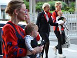 19 October 2015 EXCLUSIVE PHOTOS - Aussie actress Cate Blanchett arrives into Sydney airport with baby Edith after a short trip to..London after playing sold out theatre shows. MUST CREDIT: DIIMEX.COM