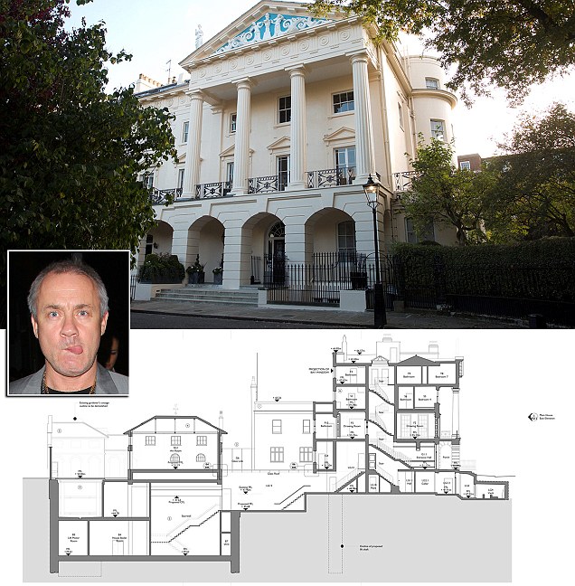 Damien Hirst wins battle to build basement under garden of his £40m London mansion