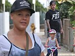 EXCLUSIVE. Coleman-Rayner. Venice, CA, USA.\nOctober 19, 2015\nA makeup free Pink is spotted leaving breakfast at a local cafe with husband Carey Hart and four-year-old look-a-like daughter Willow. The singer was seen leaving on foot as she carried her skateboard while the former motocross racer was riding his as their daughter rode her bike.\nCREDIT LINE MUST READ: Coleman-Rayner\nTel US (001) 310-474-4343- Office\nTel US (001) 323-545-7584 - Mobile\nwww.coleman-rayner.com