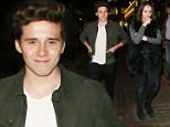 OIC - XCLUSIVEPIX.COM -  EXCLUSIVE CALL   07768836669 FORE FEES - Brooklyn Beckham is seen leaving The Phoenix Theatre with his Grand Parents Ted and Sandra Beckham after watching the Play Bend It Like Beckham in London 19th October 2015    Photo Xclusive Pix/OIC 0203 174 1069